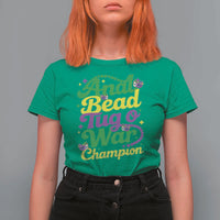 Funny Anal Bead Tug O War Mardi Gras T Shirt For Women Fat Tuesday Carnival Adult Humor