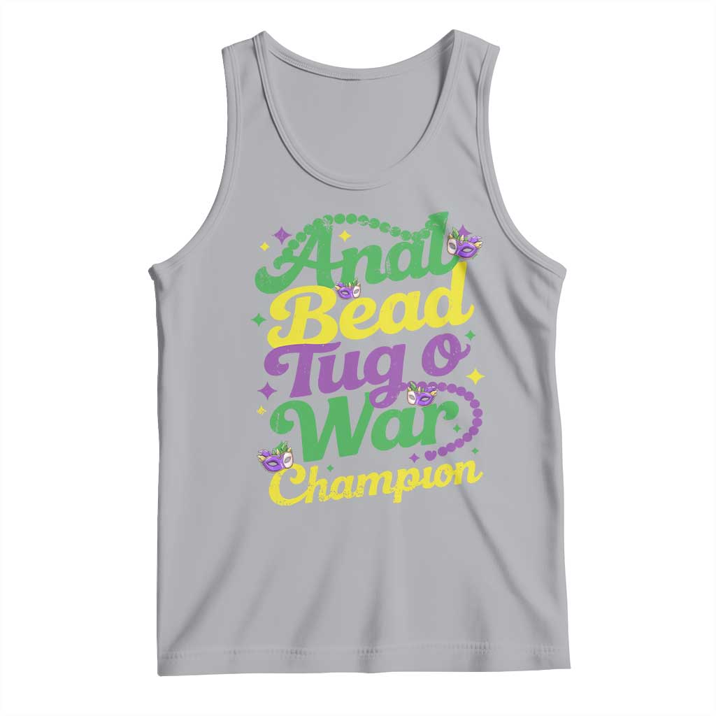Funny Anal Bead Tug O War Mardi Gras Tank Top Fat Tuesday Carnival Adult Humor
