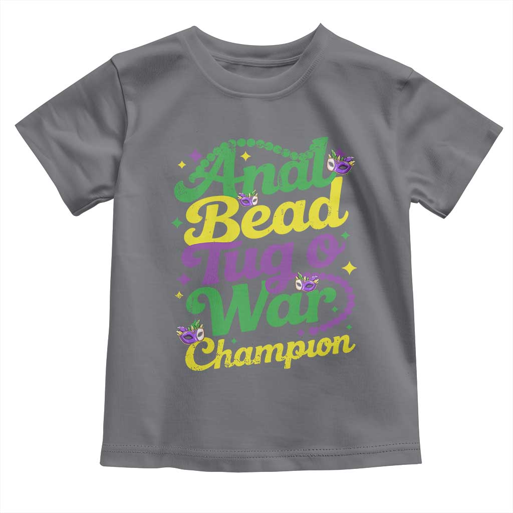 Funny Anal Bead Tug O War Mardi Gras Toddler T Shirt Fat Tuesday Carnival Adult Humor