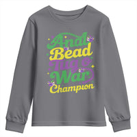 Funny Anal Bead Tug O War Mardi Gras Youth Sweatshirt Fat Tuesday Carnival Adult Humor