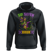 Funny 67 Mardi Gras Alligator Hoodie Six Seven Bruh Mardigator Dabbing Crocodile