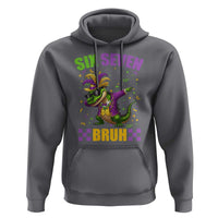 Funny 67 Mardi Gras Alligator Hoodie Six Seven Bruh Mardigator Dabbing Crocodile