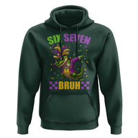 Funny 67 Mardi Gras Alligator Hoodie Six Seven Bruh Mardigator Dabbing Crocodile