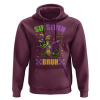 Funny 67 Mardi Gras Alligator Hoodie Six Seven Bruh Mardigator Dabbing Crocodile