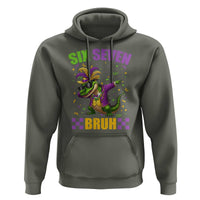Funny 67 Mardi Gras Alligator Hoodie Six Seven Bruh Mardigator Dabbing Crocodile