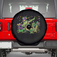 Funny Dabbing Alligator 67 Mardi Gras Six Seven Meme Spare Tire Cover