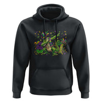 Funny Dabbing Alligator 67 Mardi Gras Six Seven Meme Hoodie