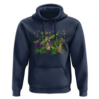 Funny Dabbing Alligator 67 Mardi Gras Six Seven Meme Hoodie