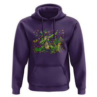 Funny Dabbing Alligator 67 Mardi Gras Six Seven Meme Hoodie