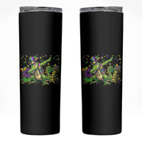 Funny Dabbing Alligator 67 Mardi Gras Six Seven Meme Skinny Tumbler