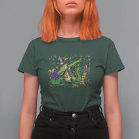 Funny Dabbing Alligator 67 Mardi Gras Six Seven Meme T Shirt For Women