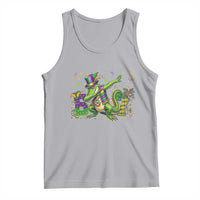 Funny Dabbing Alligator 67 Mardi Gras Six Seven Meme Tank Top