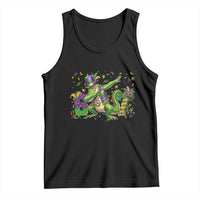 Funny Dabbing Alligator 67 Mardi Gras Six Seven Meme Tank Top