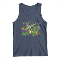Funny Dabbing Alligator 67 Mardi Gras Six Seven Meme Tank Top