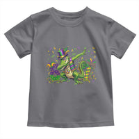 Funny Dabbing Alligator 67 Mardi Gras Six Seven Meme Toddler T Shirt