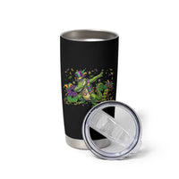 Funny Dabbing Alligator 67 Mardi Gras Six Seven Meme Tumbler Cup