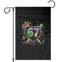 Funny Baseball Mardi Gras 67 Ice Cream Drip Garden Flag Six Seven Meme Carnival