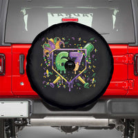 Funny Baseball Mardi Gras 67 Ice Cream Drip Spare Tire Cover Six Seven Meme Carnival