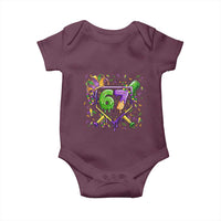 Funny Baseball Mardi Gras 67 Ice Cream Drip Baby Onesie Six Seven Meme Carnival