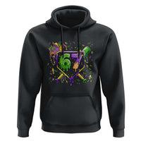 Funny Baseball Mardi Gras 67 Ice Cream Drip Hoodie Six Seven Meme Carnival