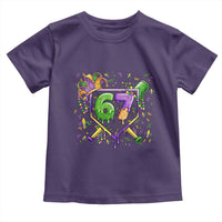 Funny Baseball Mardi Gras 67 Ice Cream Drip Toddler T Shirt Six Seven Meme Carnival