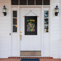 Funny 67 Mardi Gras Garden Flag Six Seven Bruh Dabbing Jester