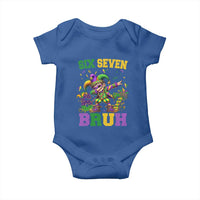 Funny 67 Mardi Gras Baby Onesie Six Seven Bruh Dabbing Jester