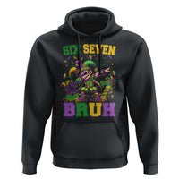 Funny 67 Mardi Gras Hoodie Six Seven Bruh Dabbing Jester