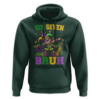 Funny 67 Mardi Gras Hoodie Six Seven Bruh Dabbing Jester