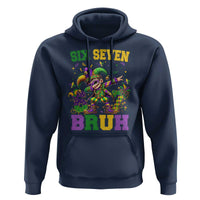 Funny 67 Mardi Gras Hoodie Six Seven Bruh Dabbing Jester