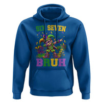 Funny 67 Mardi Gras Hoodie Six Seven Bruh Dabbing Jester
