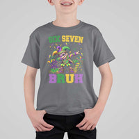 Funny 67 Mardi Gras T Shirt For Kid Six Seven Bruh Dabbing Jester