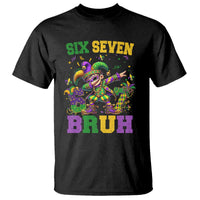 Funny 67 Mardi Gras T Shirt Six Seven Bruh Dabbing Jester