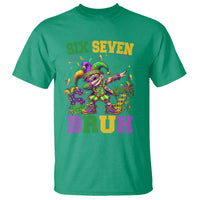 Funny 67 Mardi Gras T Shirt Six Seven Bruh Dabbing Jester