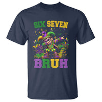 Funny 67 Mardi Gras T Shirt Six Seven Bruh Dabbing Jester