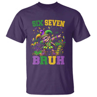 Funny 67 Mardi Gras T Shirt Six Seven Bruh Dabbing Jester