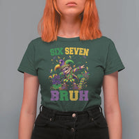Funny 67 Mardi Gras T Shirt For Women Six Seven Bruh Dabbing Jester