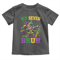 Funny 67 Mardi Gras Toddler T Shirt Six Seven Bruh Dabbing Jester