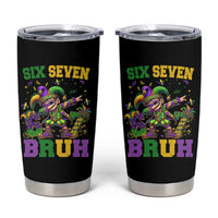 Funny 67 Mardi Gras Tumbler Cup Six Seven Bruh Dabbing Jester