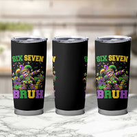 Funny 67 Mardi Gras Tumbler Cup Six Seven Bruh Dabbing Jester