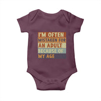 Funny I Am Often Mistaken For An Adult Because Of My Age Baby Onesie