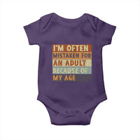 Funny I Am Often Mistaken For An Adult Because Of My Age Baby Onesie