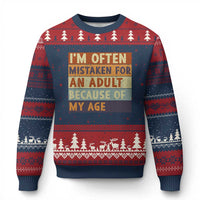 Funny I Am Often Mistaken For An Adult Because Of My Age Ugly Christmas Sweater