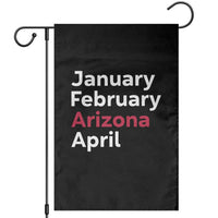 January February Arizona April Garden Flag AZ Sport Fan Pride