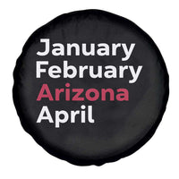 January February Arizona April Spare Tire Cover AZ Sport Fan Pride