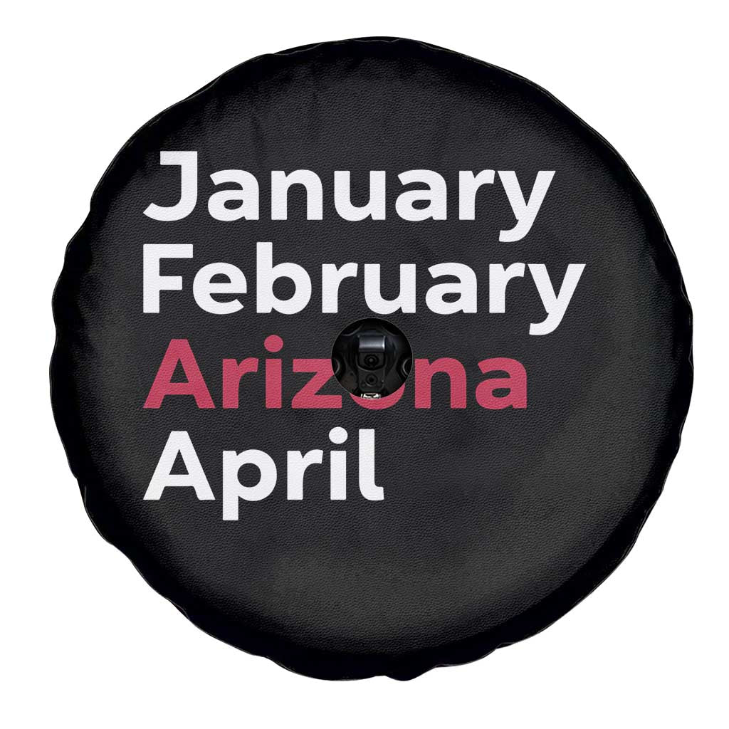 January February Arizona April Spare Tire Cover AZ Sport Fan Pride