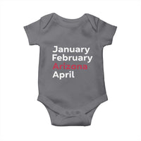 January February Arizona April Baby Onesie AZ Sport Fan Pride