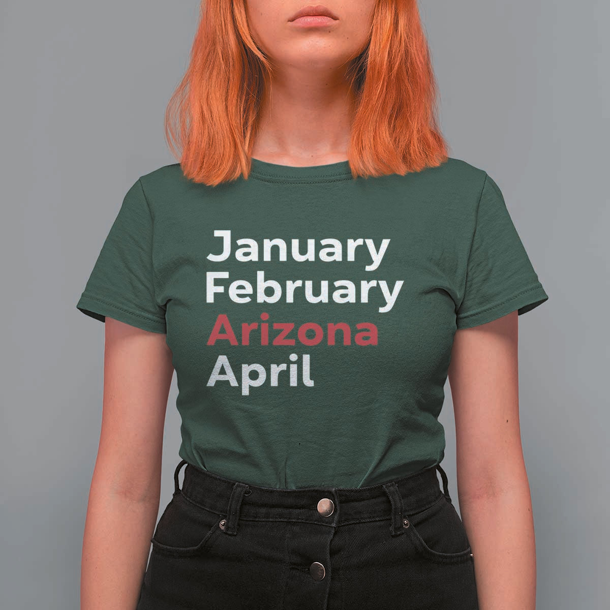 January February Arizona April T Shirt For Women AZ Sport Fan Pride