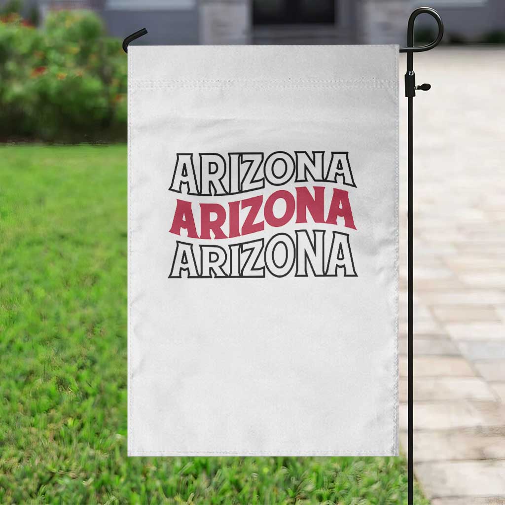 Retro Arizona Lover Garden Flag Groovy Typography Vintage 70s State