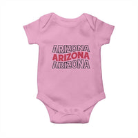 Retro Arizona Lover Baby Onesie Groovy Typography Vintage 70s State